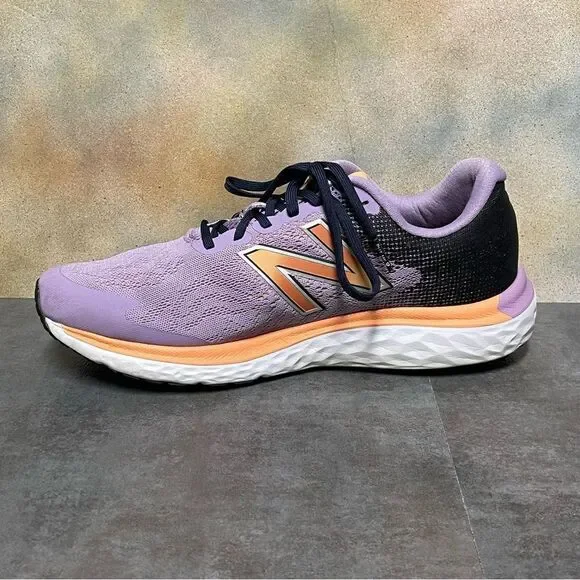 New Balance Fresh Foam 680 V7 Purple/Black/Orange Women's Running Shoes Size 11B - Picture 13 of 16